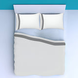 400TC Border Frame Cotton Sateen Pillowcases (Set Of 2)