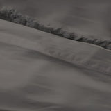 400TC Cotton Sateen Solid Fringe Duvet Cover Set