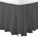 400TC Sateen Solid Cotton Fringe Ruffle Bed Skirt