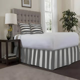 400TC Stripe Border Frame Cotton Sateen Tailored Bed Skirt
