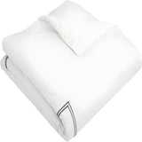400TC Cotton Double Embroidery Sateen Solid Duvet Cover Set