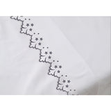 Elegant Flower Embroidered Duvet Cover Set