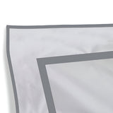 400TC Embroidery & Border Cotton Sateen Solid Euro Sham