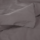 400TC Cotton Luxurious Single Embroidery Sateen Solid Duvet Cover Set