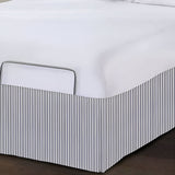 Detachable Wrap Around Polyester Ticking Stripe Tailored Bed Skirt