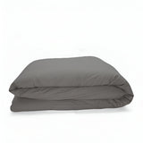 400TC Sateen Solid Cotton Round Duvet Cover Set