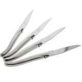 Laguiole Connoisseur Stainless Steel Steak Knives Set of 4