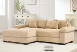 DESEO 92" Loveseat with 1 Ottoman