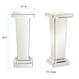Tapered Mirrored Pedestal