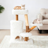 35-Inch Cat Tree For Indoor Cats, Multi-Level Tower