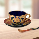 Pasque Hand-Painted Porcelain Cup & Saucer Set