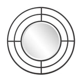 Bullseye Round Iron Mirror