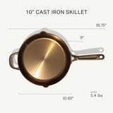MADE IN Seasoned Cast Iron Skillet