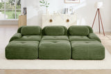 MIA 117'' 3-Seater Sofa with 3 Ottomans