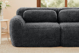 MELLOW 114" 3-Seater Sofa with 2 Ottomans