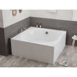 Abyss 59" Freestanding Bathtub in White