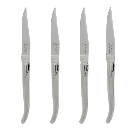 Laguiole Connoisseur Stainless Steel Steak Knives Set of 4