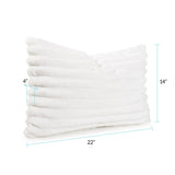 Pillow 14 x 22 Shar Pei White - Down Alternative Insert