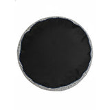 Furley Navy Tall Pouf