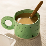 300ml Ring Handle Ceramic Coffee Tea Mug
