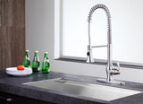 Bastion Single Handle Standard Kitchen Faucet in Brushed Nickel
