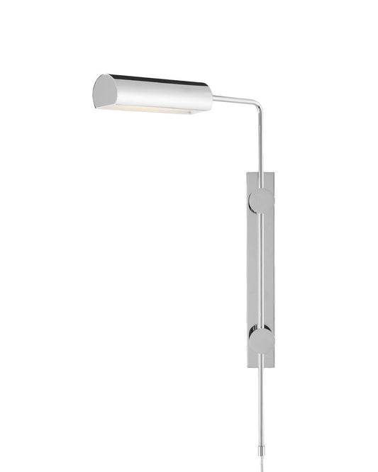 Satire Nickel Swing-Arm Wall Sconce
