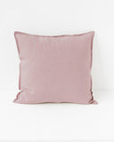 Deco pillow cover with buttons in Woodrose
