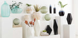 Pitfour Blue White Ceramic Outdoor Vase Set