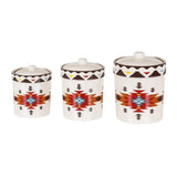 Del Sol Aztec 3PC Canister Set, Case of 2 Sets
