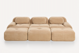 MIA 117'' 3-Seater Sofa with 3 Ottomans