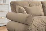CLOUDIES 94" Loveseat with 2 Ottomans