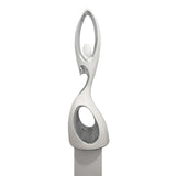 Tall Doll Floor Sculpture // White and Chrome