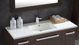 Conques 48 in. W x 20 in. H Bathroom Vanity in Rich Brown