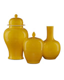 Imperial Yellow Large Temple Jar