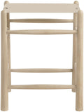 Santos - Backless Counter Stool With Stained Natural Base
