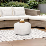 Short Indoor/Outdoor Pouf Syros Natural