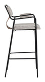 Couva Barstool (Set of 2) Gray Tweed