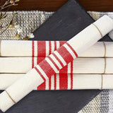 Red Striped Cotton Placemats