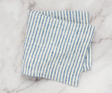 Blue Linen Striped Napkins