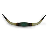Distressed Teal Longhorn Southwestern Wall Decor, 4 MOQ