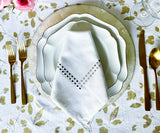 White Dinner Napkins - Pearl Napkins
