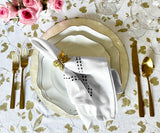 Black Embroidered Napkins