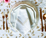 White Dinner Napkins - Pearl Napkins