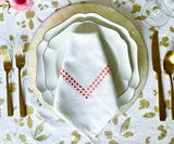 White Dinner Napkins - Pearl Napkins