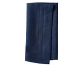 Double Hemstitch Linen Napkin - Navy Blue