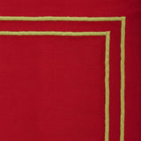 Embroidered Dinner Napkins - Golden Edge