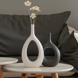 Hollow Out Ceramic Flower Vase Decor