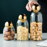 Transparent Glass Sealed Storage Jar