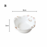 Cat Shaped Ceramic Snack Bowl Japanese Style