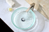 Canta Series 17 in. Bathroom Vessel Sink with Stain-Resistant Non-Porous Surface in Lustrous Translucent Red Glass